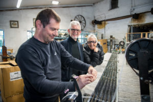 Eifion and Amanda Griffiths at Melin Tregwynt woollen mill